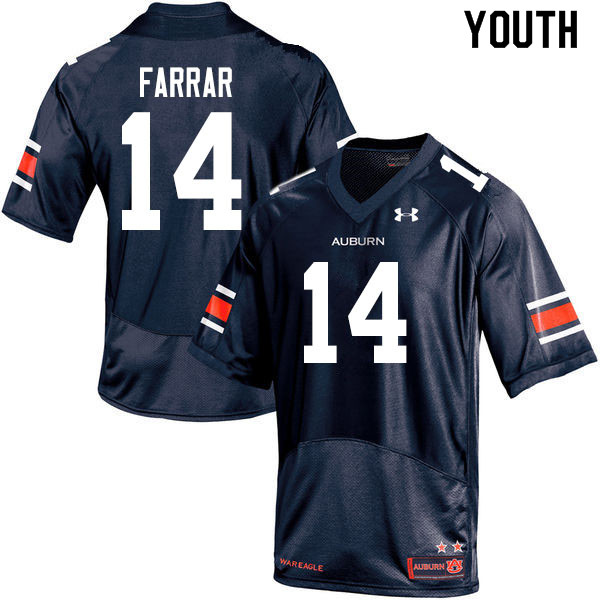 Youth #14 Zach Farrar Auburn Tigers College Football Jerseys Sale-Navy